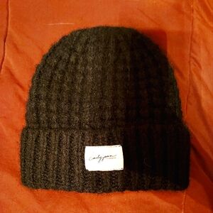 CJLA Alpine knit black beanie
